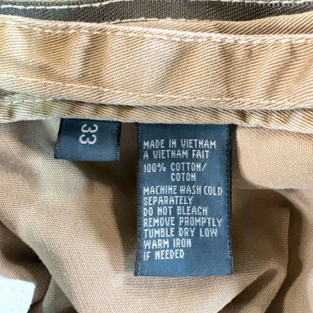 Polo Ralph Lauren Mens Tan Khaki Chino Shorts 33 Cotton Twill Casual Classic